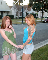 Ryan fucks two young cock hungry red headed slut sisters.